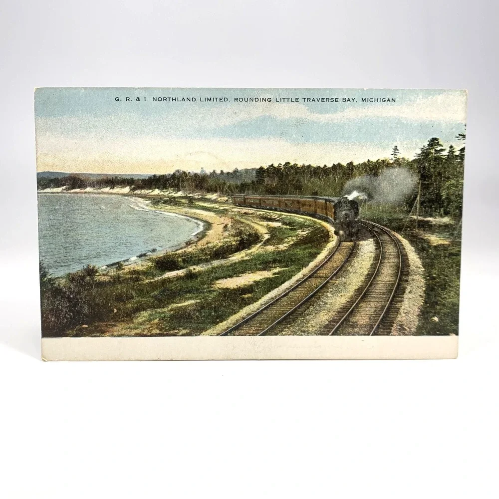 1911 Grand Trunk RR Battle Creek Ann Arbor Ferry Michigan Railroad Postcards Lot